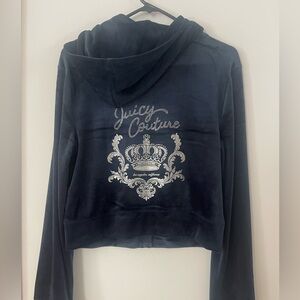 Juicy Couture Dark Blue Velour tracksuit